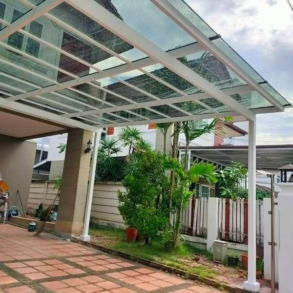 ค่าสำรวจโรงรถ-กันสาด หลังคาอะคริลิค Shinkolite พร้อมติดตั้ง โดย Q-CHANG-1