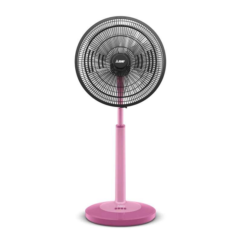 Mitsubishi พัดลมตั้งพื้นกึ่งตั้งโต๊ะ รุ่น R18A-GB SF-RS สีชมพู-1