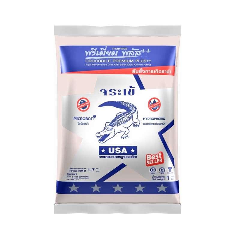 ยาแนวพรีเมี่ยมพลัส สีครีมนวลจัน จระเข้ (1 กก.)-1