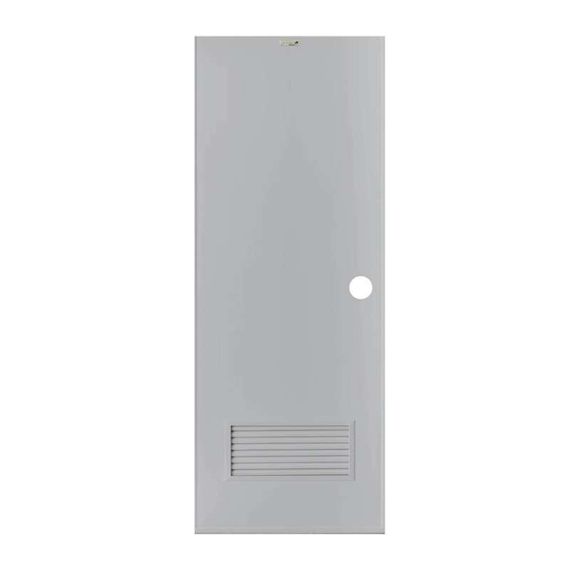 ประตู PVC-ภายใน บานเกล็ด-มอก. SCG HOME สีเทา 70x200 ซม. (เจาะลูกบิด)-1