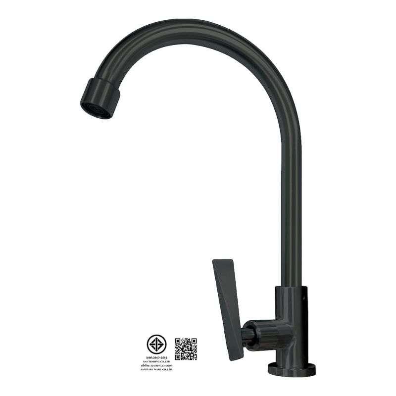 ก๊อกอ่างซิงค์ยืน สีดำ HC7009B-1