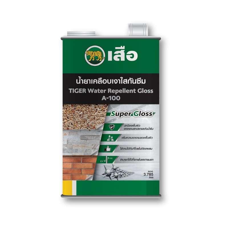 เสือ น้ำยาเคลือบเงาใสกันซึม A-100 ขนาด 3.75 ลิตร-1
