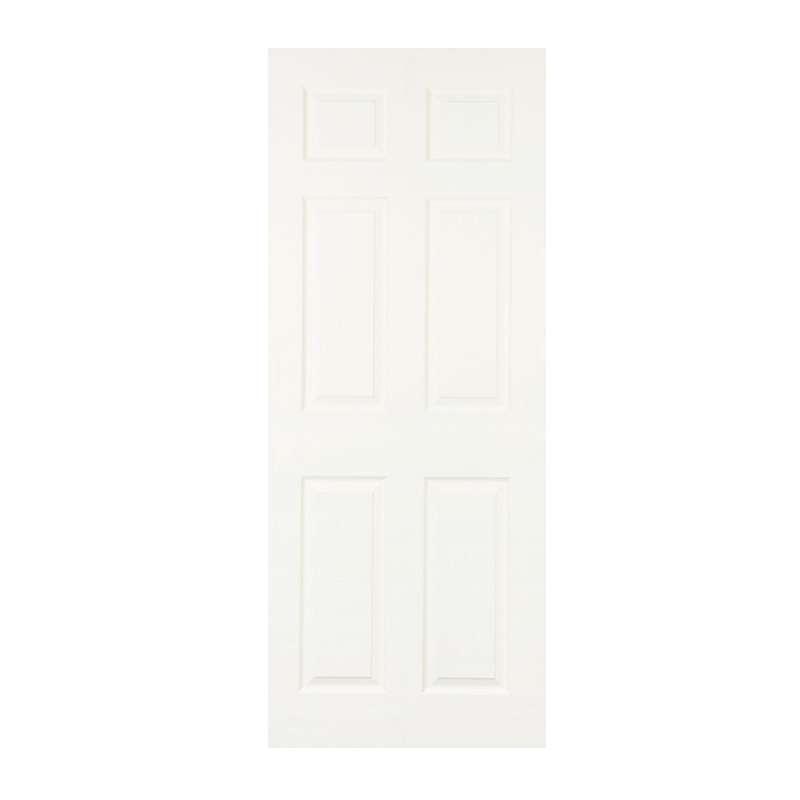 ประตู HDF-ภายใน ลายลูกฟัก SCG HOME รุ่น 6MV1 สีรองพื้น 80X200 (ไม่เจาะลูกบิด)-1