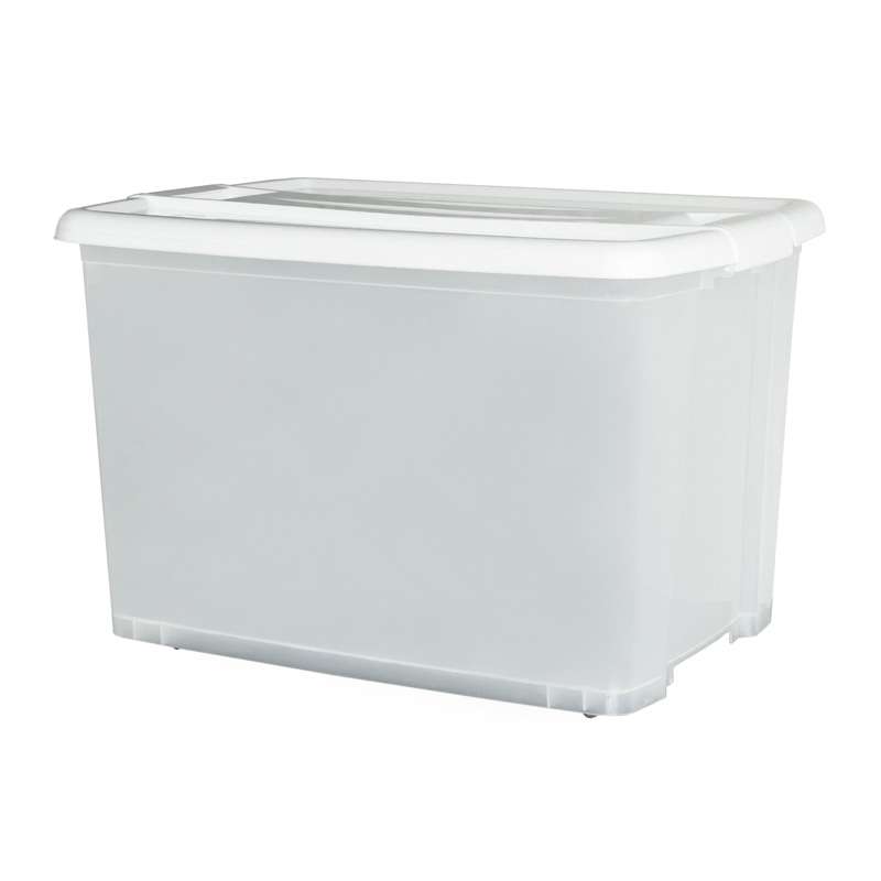 กล่องล้อเลื่อน 75L สีขาว (XL)-1