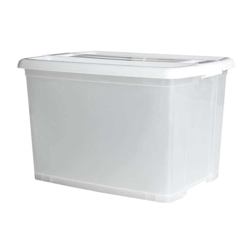 กล่องล้อเลื่อน 48L สีขาว (L)-1