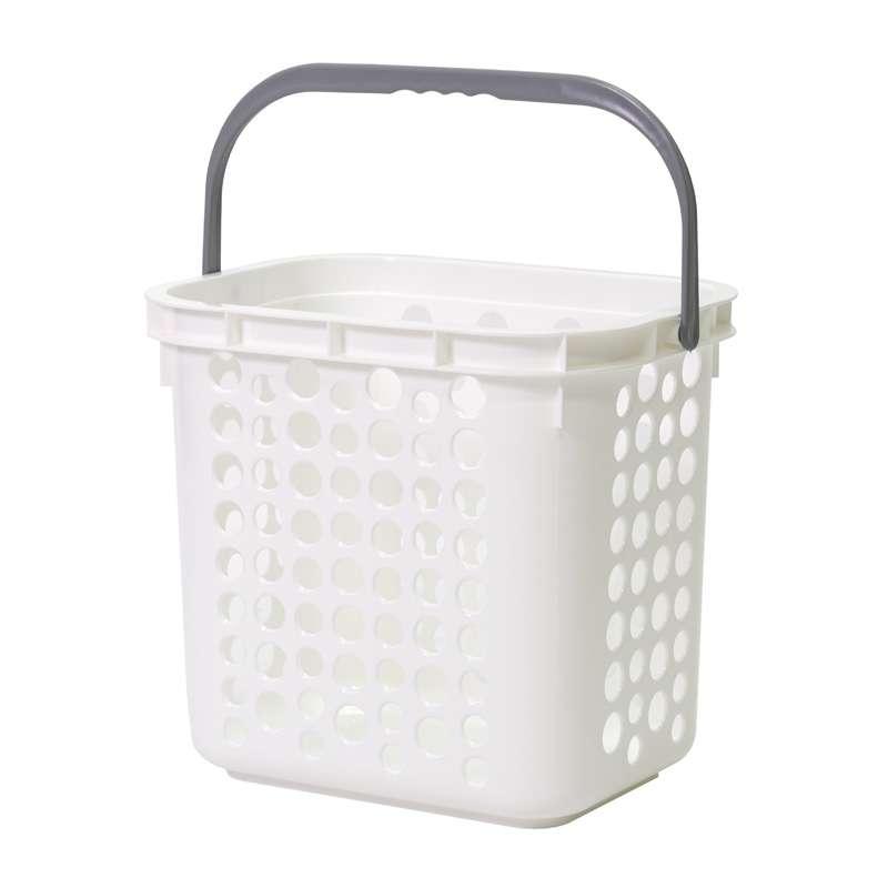 ตะกร้าผ้าทวิน A สีขาว-1