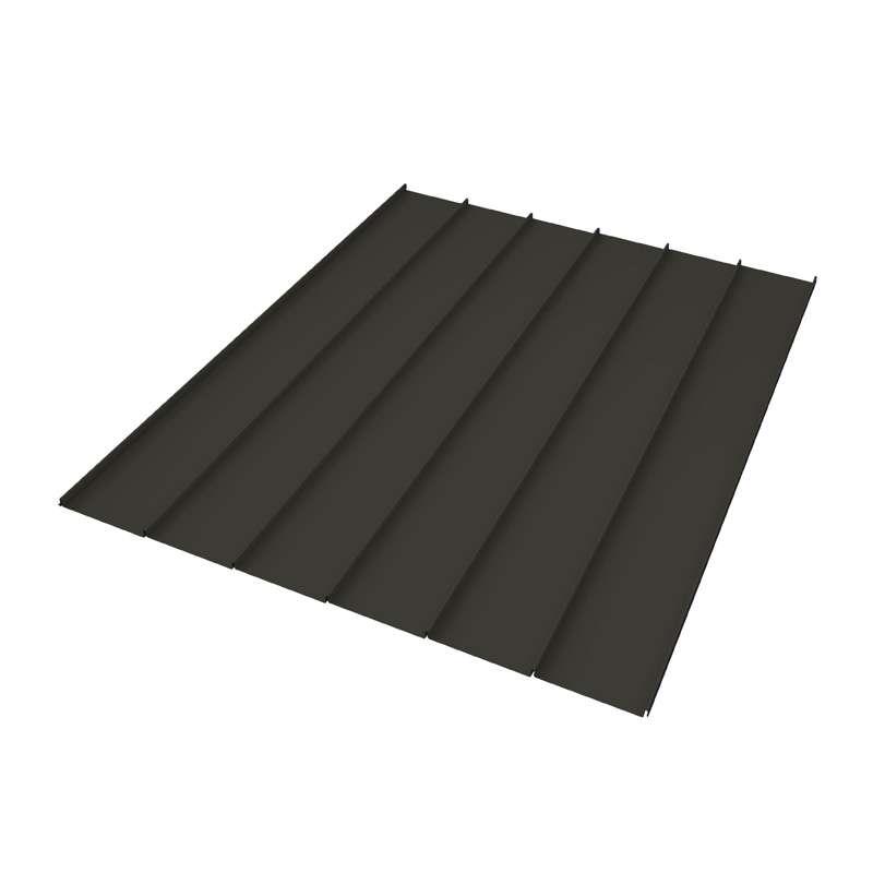 หลังคา เมทัลชีท เอสซีจี ลอน Snap Lock – Noise Shield ลาย Stiffener B  สี BLACK MICA 0.50 mm. (พร้อมฉนวน)-1