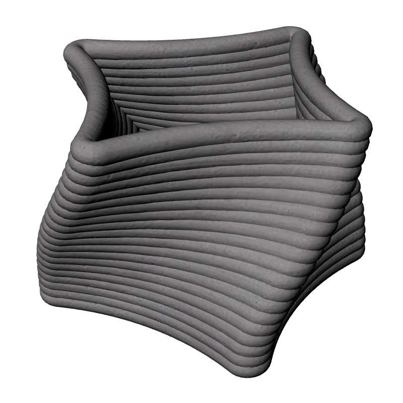 3DPrinting กระถางต้นไม้มินิ #1-1