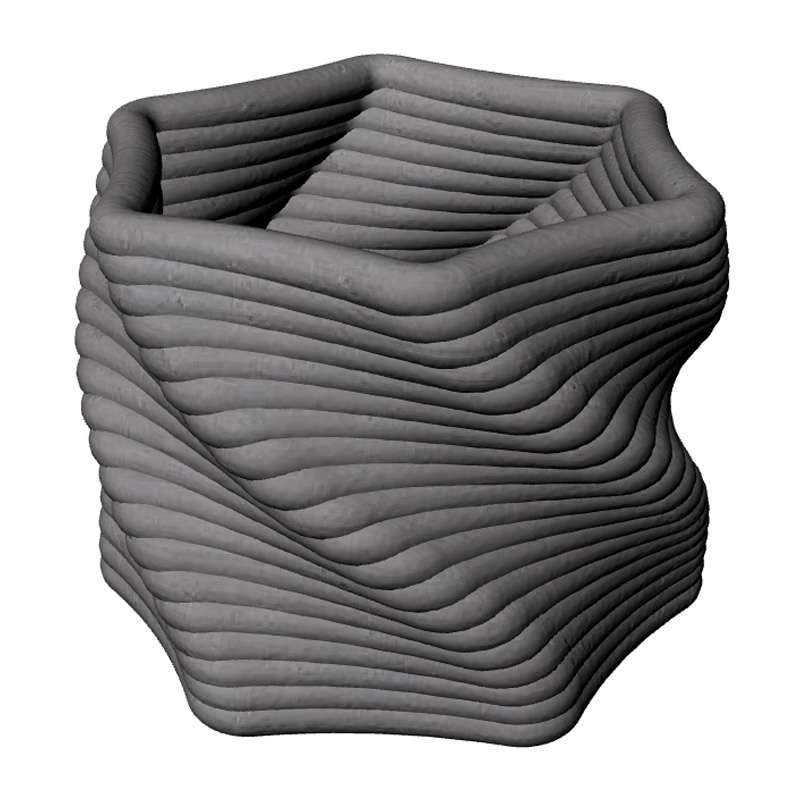 3DPrinting กระถางต้นไม้มินิ #2-1