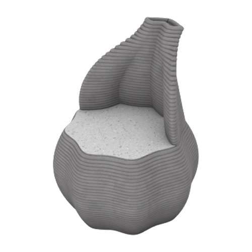 3DPrinting เก้าอี้ดอกบัว-1