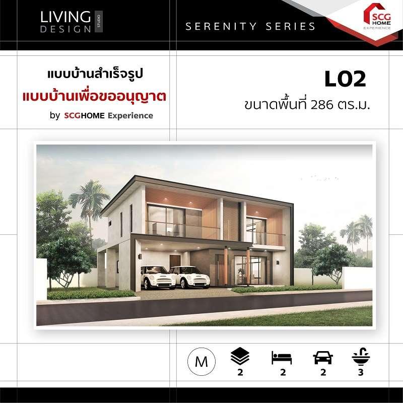 แบบบ้านเพื่อขออนุญาต Size M L02 Serenity-1