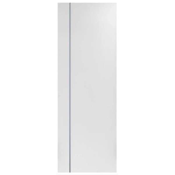 ประตู PVC UNIX รุ่น Extra PX1 เซาะร่องเทา สีขาว 70x200 ซม. (ไม่เจาะลูกบิด)-1