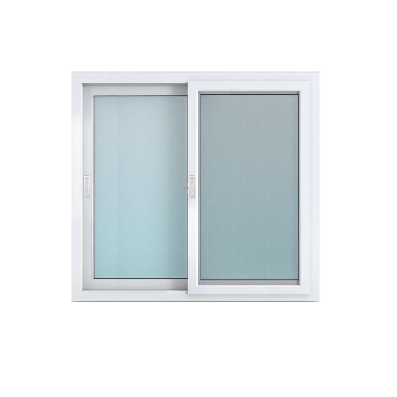 หน้าต่าง UPVC บานเลื่อนคู่ มีมุ้ง 120x110x9 ซม. สีขาว SCG HOME-1
