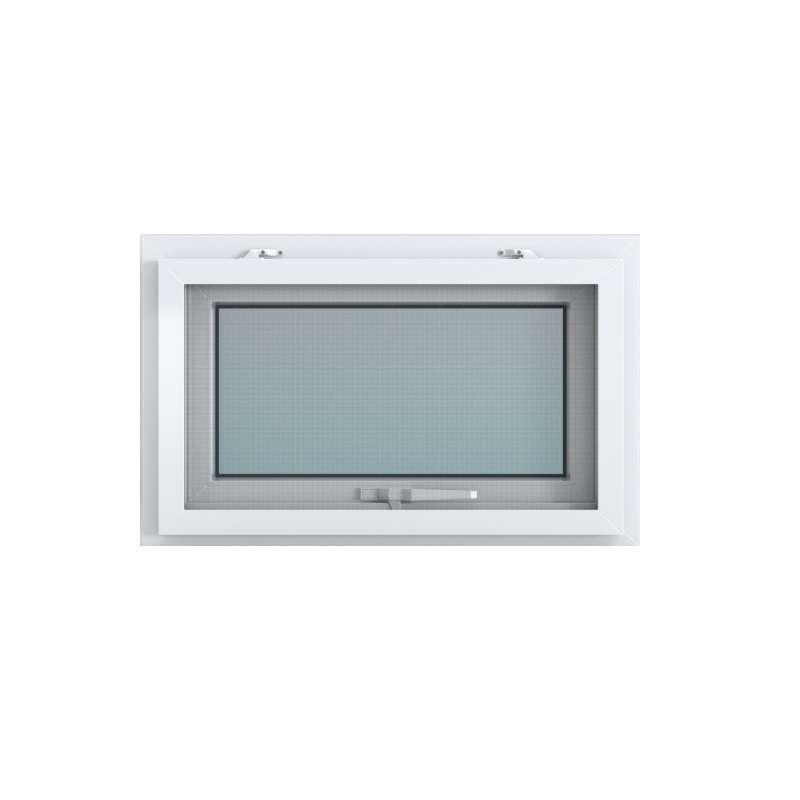 หน้าต่าง UPVC บานกระทุ้ง 80x50x6 ซม. สีขาว SCG HOME-1