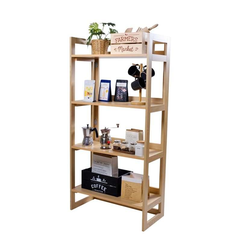 ชั้นวางของ FASTTECT ประกอบมือเปล่า สีเมเปิ้ล-1