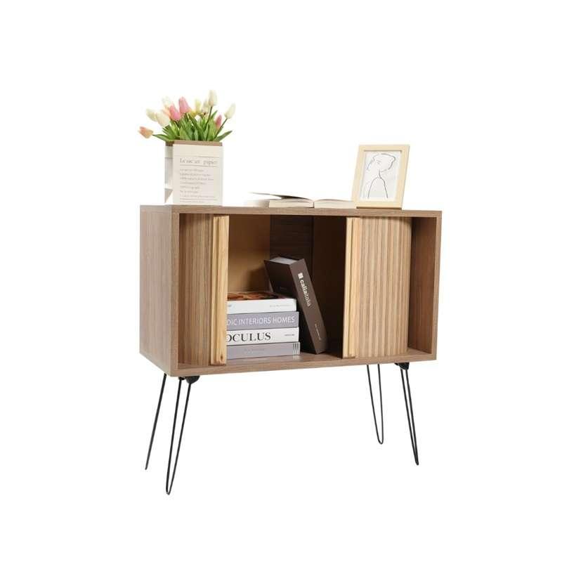 ตู้เก็บของ FASTTECT หน้าบานเลื่อน วินเทจแบบมินิมอล สีไวท์โอ๊ค-1