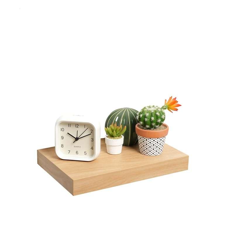 ชั้นวางของติดผนัง มินิมอล ขอบบาง กว้าง 20 x ยาว 30 ซม. สีเมเปิ้ล Fasttect-1