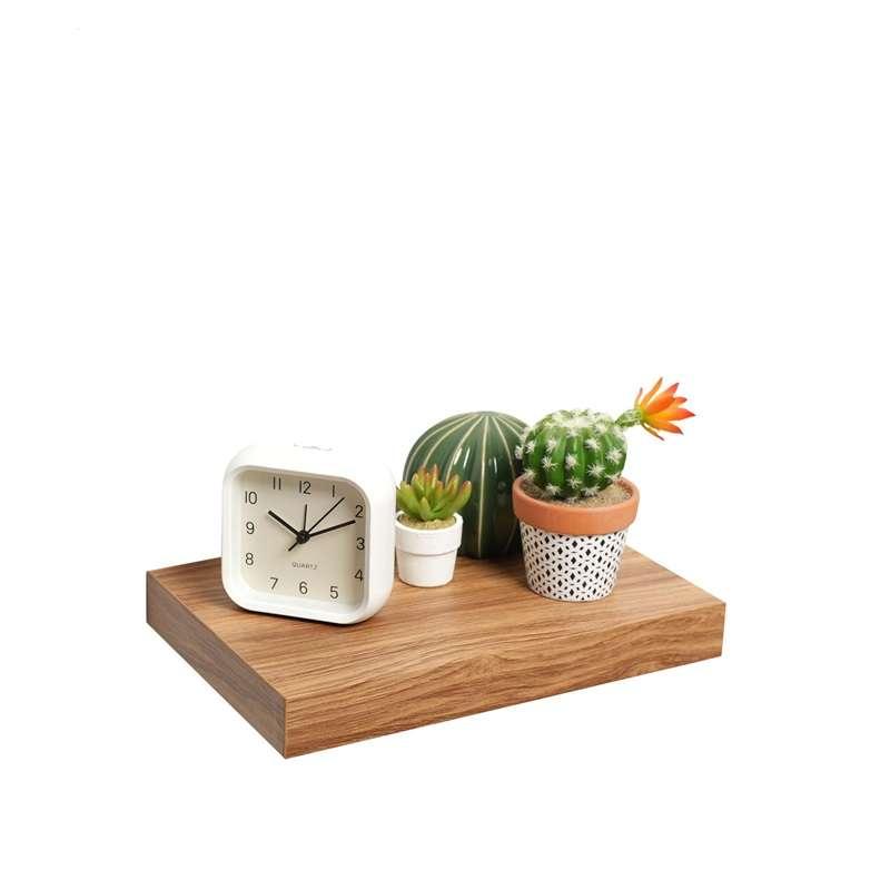 ชั้นวางของติดผนัง มินิมอล ขอบบาง กว้าง 20 x ยาว 30 ซม.สีลาเต้ Fasttect-1