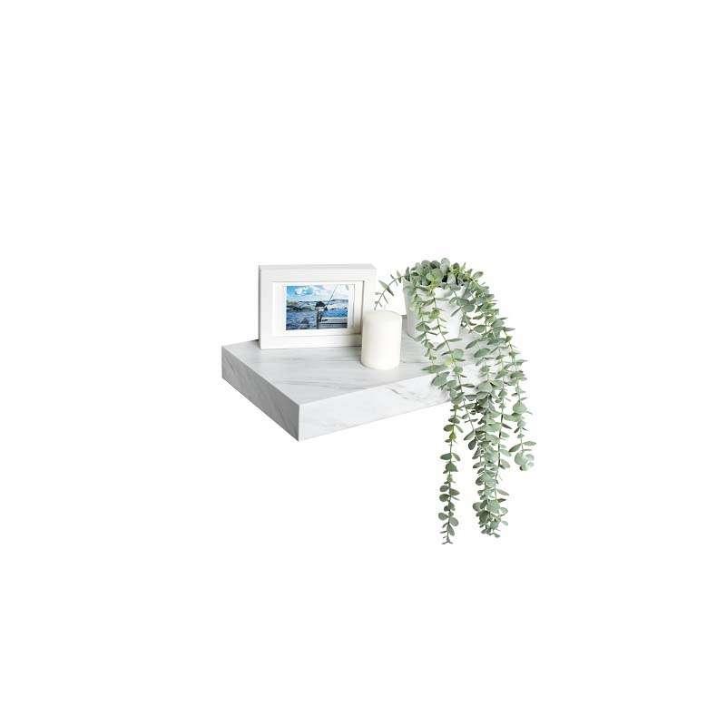 ชั้นวางของติดผนัง มินิมอล กว้าง 24 x ยาว 40 ซม. สีหินอ่อนขาว Fasttect-1