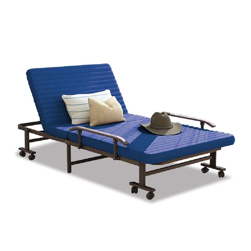 เตียงนอนพับได้ RESTAR รุ่น Richmond สีน้ำเงิน ความกว้าง 80 ซม. -1