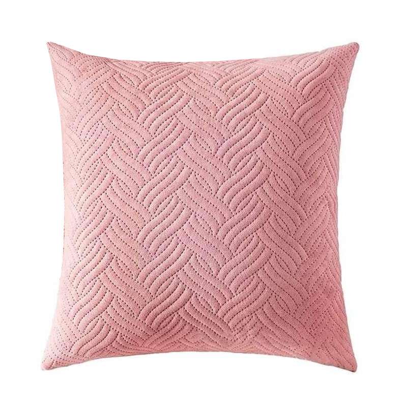 หมอนอิง HOME CHOICE รุ่น Allium สีชมพู ขนาด 45x45x15 ซม.-1