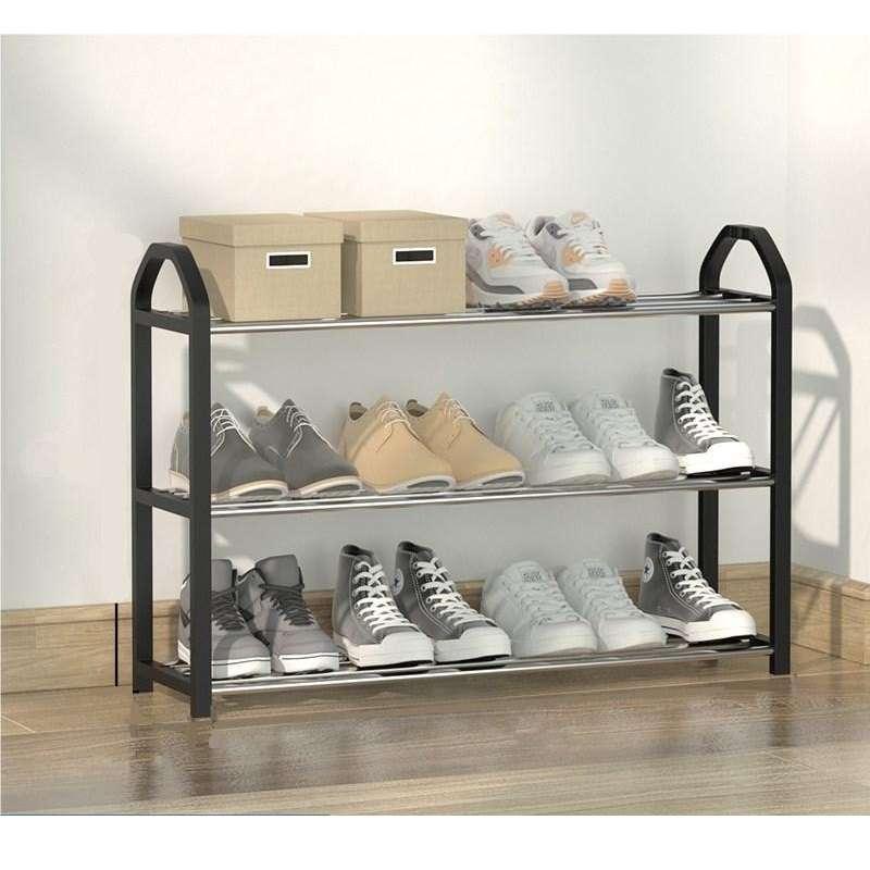 ชั้นวางรองเท้า 3 ชั้น ขนาด 65x19x43CM. BLACK HOMECHOICE-1