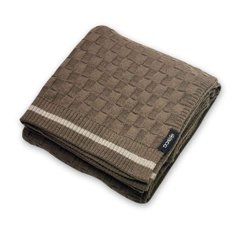 ผ้าห่มUpcyclingยับยั้งเชื้อไวรัส น้ำตาล-1