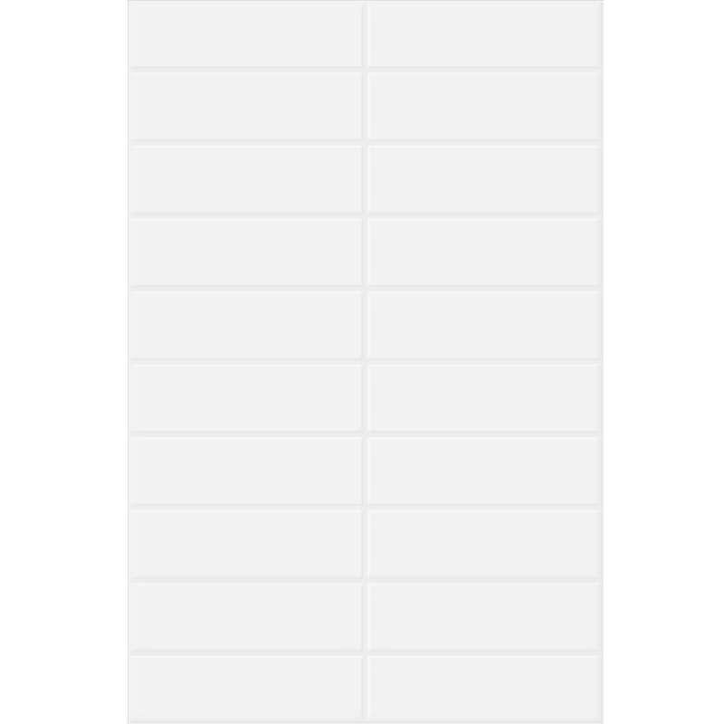 WT 8X12 กลอส บริค(II) ขาว (1X4) PM-1