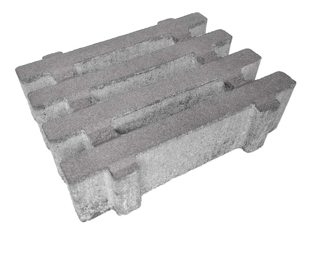 บล็อกปูพื้น เอสซีจี รุ่น ไลน์ เทิร์ฟ V2 24x30x8 ซม. สีเทา-1