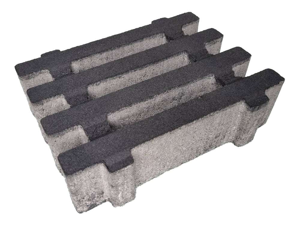 บล็อกปูพื้น เอสซีจี รุ่น ไลน์ เทิร์ฟ V2 24x30x8 ซม. สีดำ-1