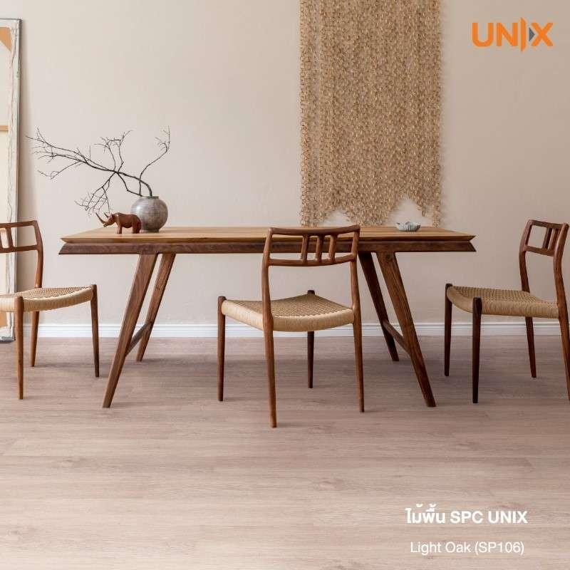 ไม้พื้น SPC Unix 4 mm Light Oak SP106-1