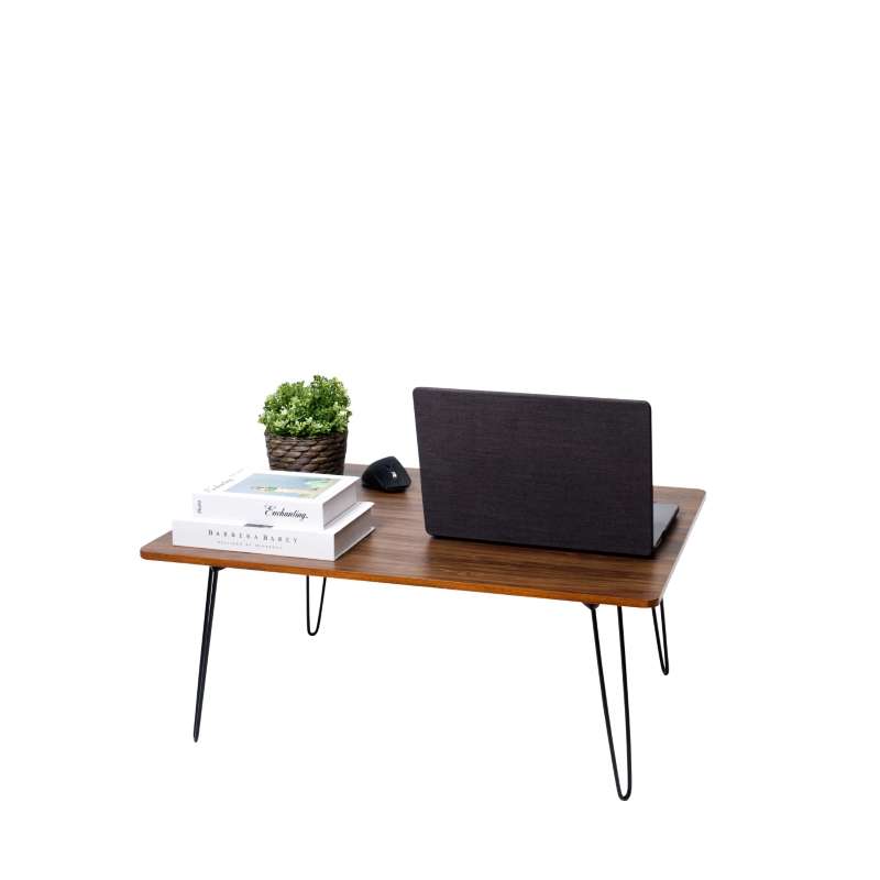 FASTTECT โต๊ะญี่ปุ่นพรีเมี่ยม รุ่นขาเหล็กล็อค ขนาด 60 x 80 ซม. สีโอ๊ค-1