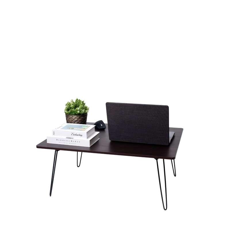 FASTTECT โต๊ะญี่ปุ่นพรีเมี่ยม รุ่นขาเหล็กล็อค ขนาด 60 x 80 ซม. สีเวงเก้-1