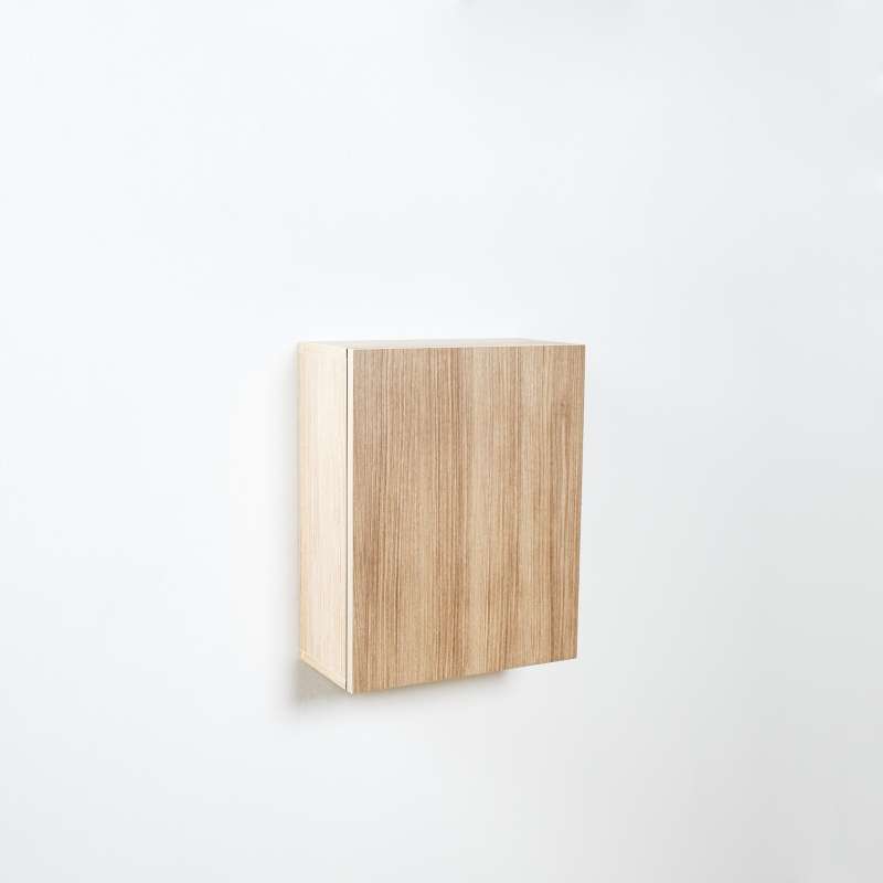 FASTTECT ตู้เก็บของติดผนัง มินิมอล สีไวท์โอ๊ค Size M-1