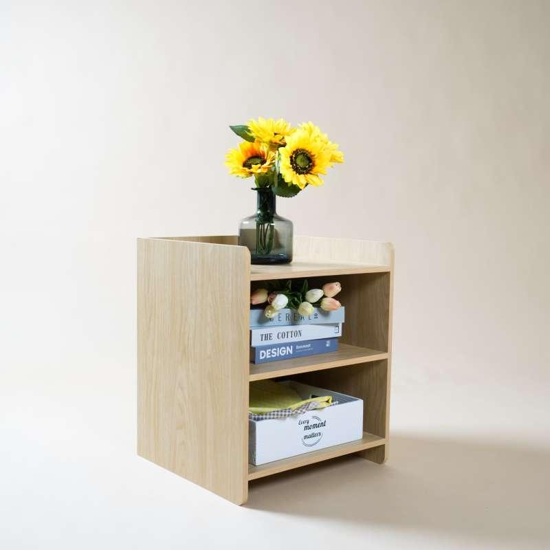 FASTTECT ตู้เก็บของ ไร้iหน้าบาน สีเมเปิ้ล Size M-1