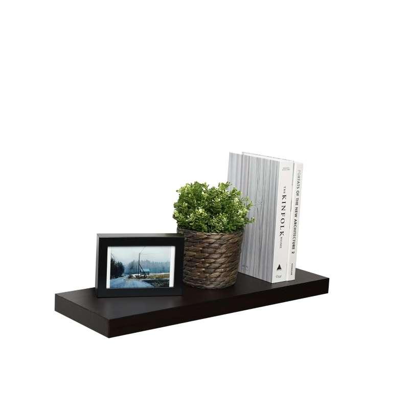 FASTTECT ชั้นวางของติดผนัง ขอบบาง กว้าง 20 x ยาว 60 ซม. สีเวงเก้-1