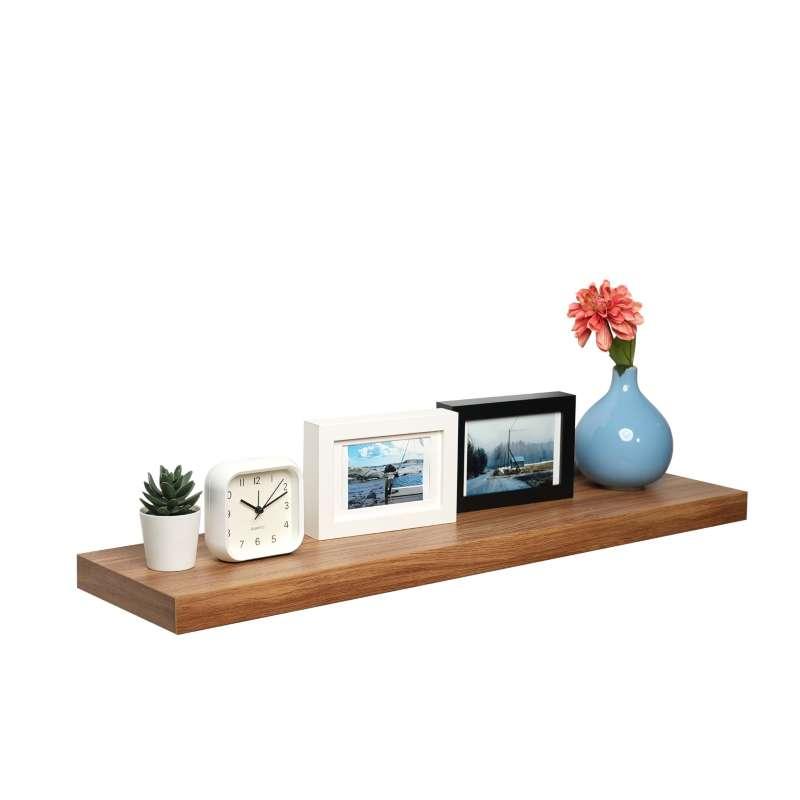 FASTTECT ชั้นวางของติดผนัง ขอบบาง กว้าง 20 x ยาว 80 ซม. สีลาเต้-1