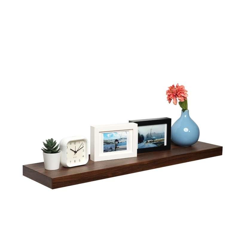 FASTTECT ชั้นวางของติดผนัง ขอบบาง กว้าง 20 x ยาว 80 ซม. สีโอ๊ค-1