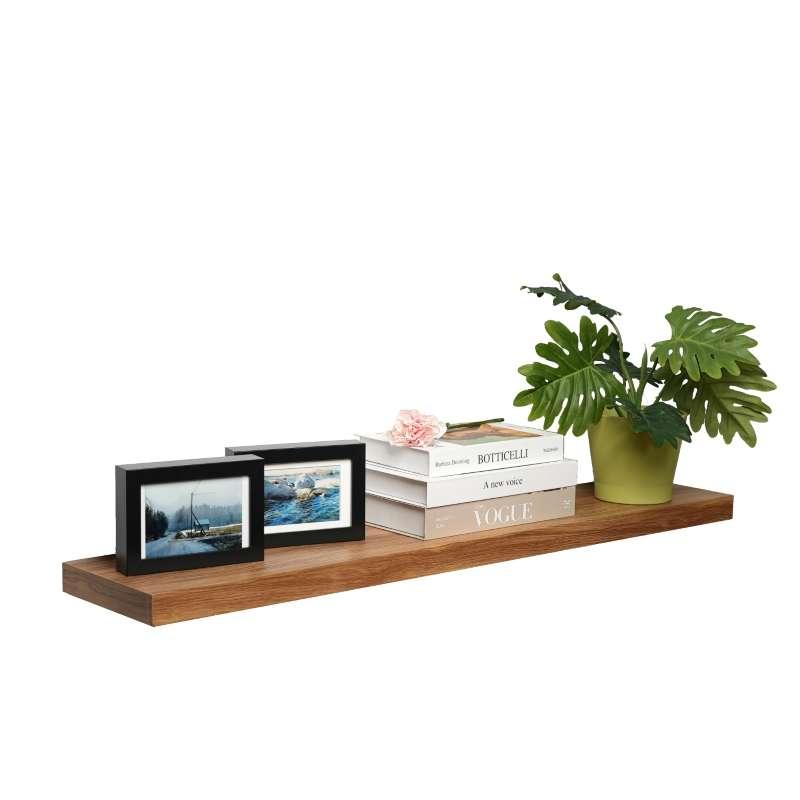 FASTTECT ชั้นวางของติดผนัง ขอบบาง กว้าง 20 x ยาว 100 ซม. สีลาเต้-1