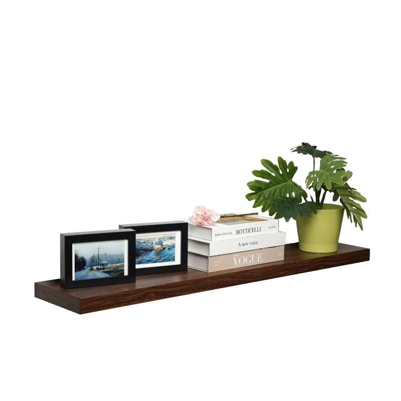 FASTTECT ชั้นวางของติดผนัง ขอบบาง กว้าง 20 x ยาว 100 ซม. สีโอ๊ค-1