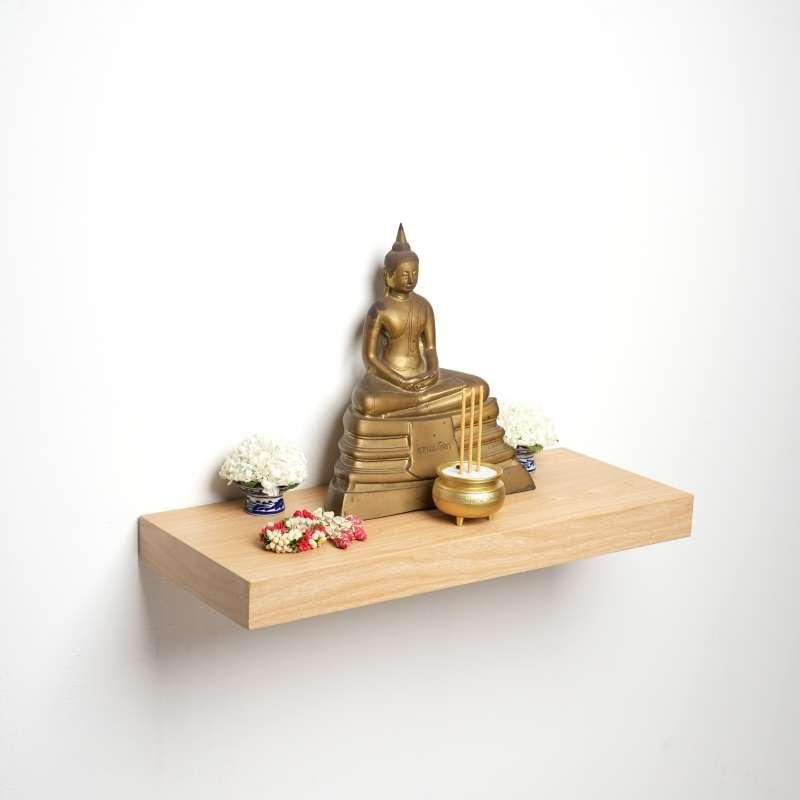 FASTTECT หิ้งพระติดผนัง กว้าง 24 x ยาว 60 ซม. สีเมเปิ้ล-1