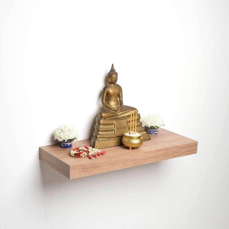 FASTTECT หิ้งพระติดผนัง กว้าง 24 x ยาว 60 ซม. สีไวท์โอ๊ค-1