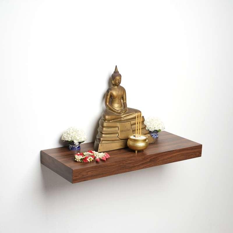 FASTTECT หิ้งพระติดผนัง กว้าง 24 x ยาว 60 ซม. สีโอ๊ค-1