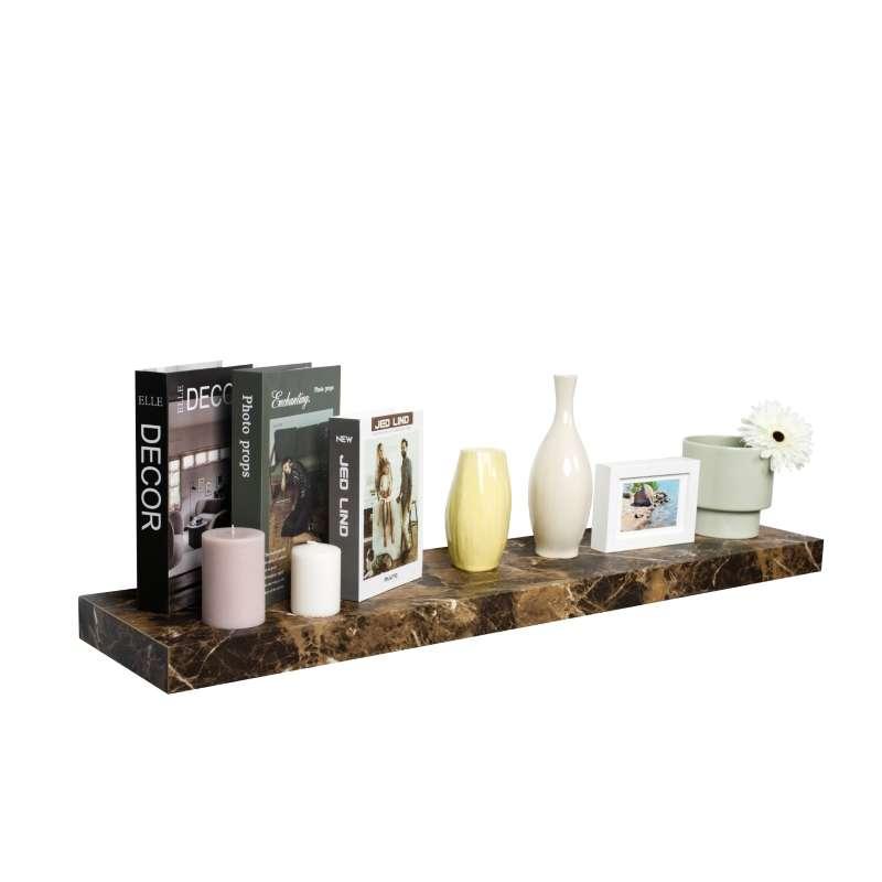 FASTTECT ชั้นวางของติดผนัง กว้าง 24 x ยาว 110 ซม. สีหินอ่อนน้ำตาล-1