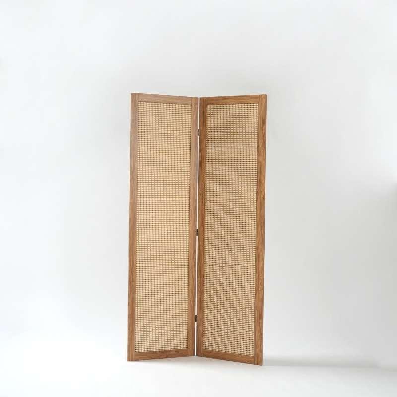 ฉากกั้นห้องญี่ปุ่น FASTTECT  สีลาเต้  พับ 2 บาน-1