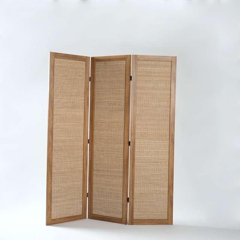 ฉากกั้นห้องญี่ปุ่น FASTTECT  สีลาเต้  พับ 3 บาน-1