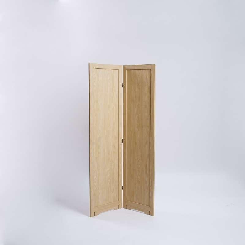 FASTTECT ฉากกั้นห้องเรียบๆ สีเมเปิ้ล 2 บาน -1