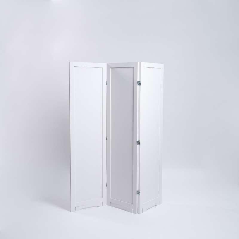 FASTTECT ฉากกั้นห้องเรียบๆ สีขาว 3 บาน-1