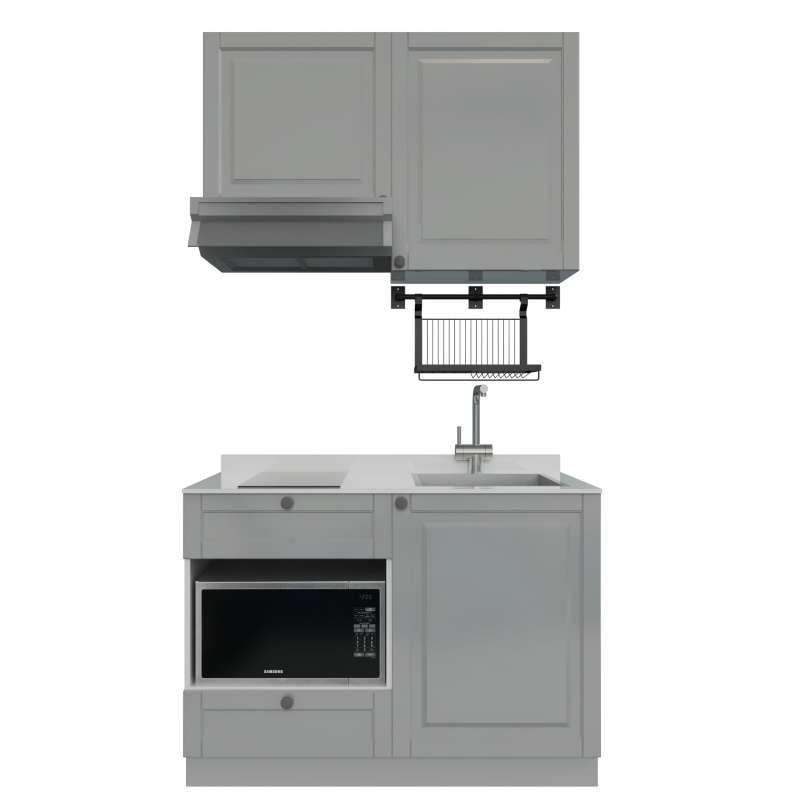 ชุดครัวสำเร็จรูป รุ่น ALICE ยาว 1.21 เมตร ติดตั้งซิงค์ด้านขวา-1