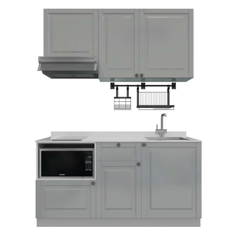 ชุดครัวสำเร็จรูป รุ่น ALICE ยาว 1.66 เมตร ติดตั้งซิงค์ด้านขวา-1